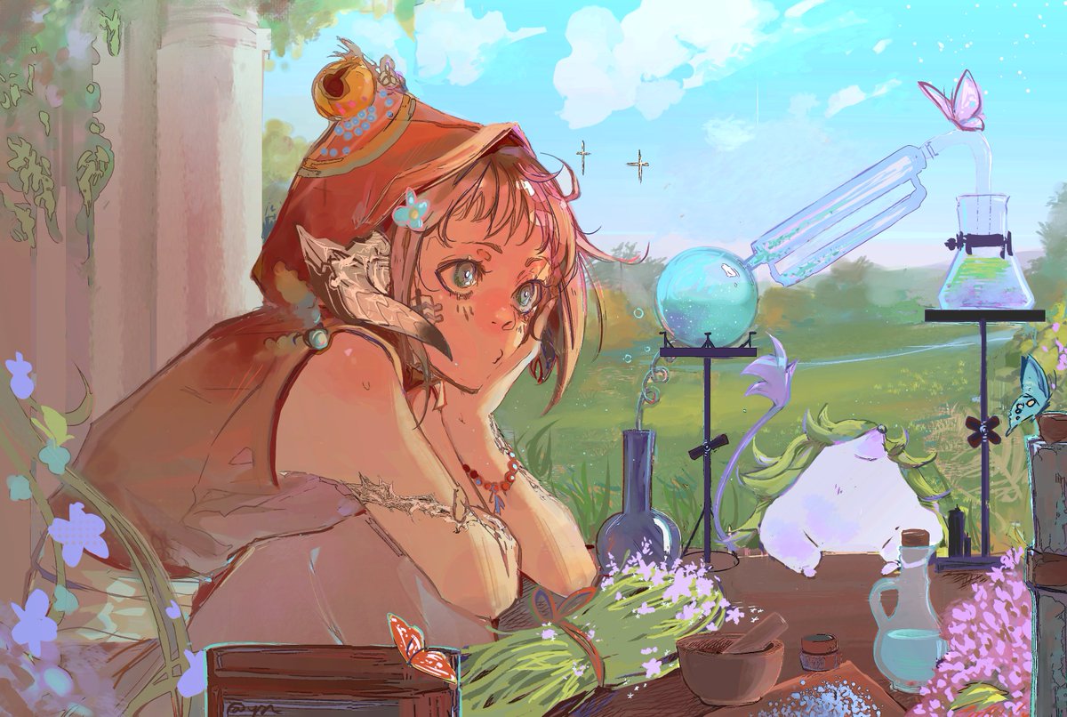 Nyaimimo's tweet photo. Just got the most adorable art of my girl from @mmomiya1 they drew her so cute, i love everything about it ;; Heres their insta and Carrd too https://t.co/J5UcOw5mLb  https://t.co/0kJKdhJQM2 Again thank you so much for drawing my girl and capturing her character so perfectly ♥ https://t.co/bnCl62izbH