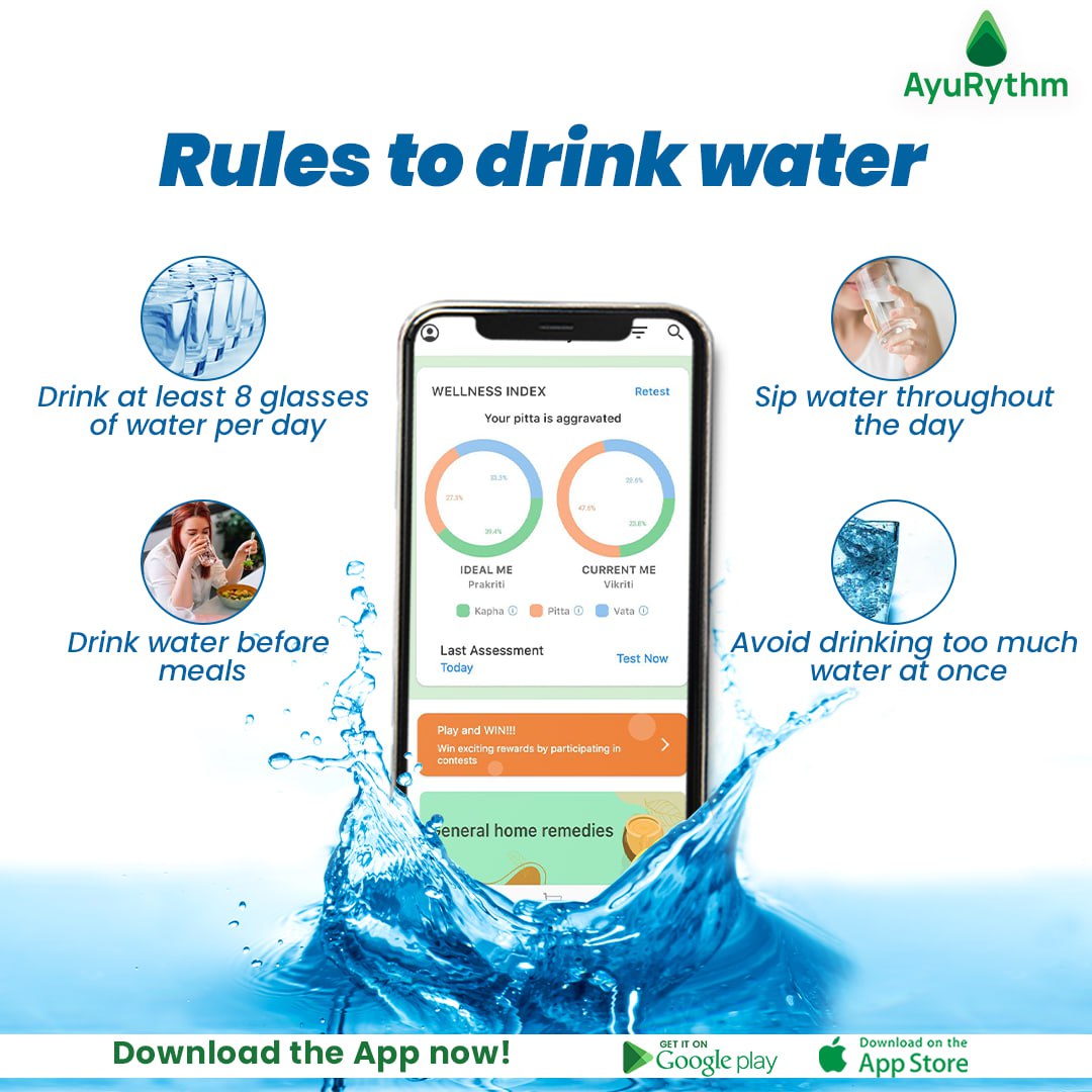 AyuRythm's tweet photo. 👉Essential #Rules for Drinking Water💦 to Promote Hydration and #Wellness
📲Install the App Now❗️
Android: https://t.co/q3PmN892QN
IOS: https://t.co/xlZxzU6Awj
#AyuRythm #water #waterdrinking #drinkingrules #waterdrinkingrules #healthy #healthytips #healthytipsoftheday #Ayurveda https://t.co/TYvabjHV0s