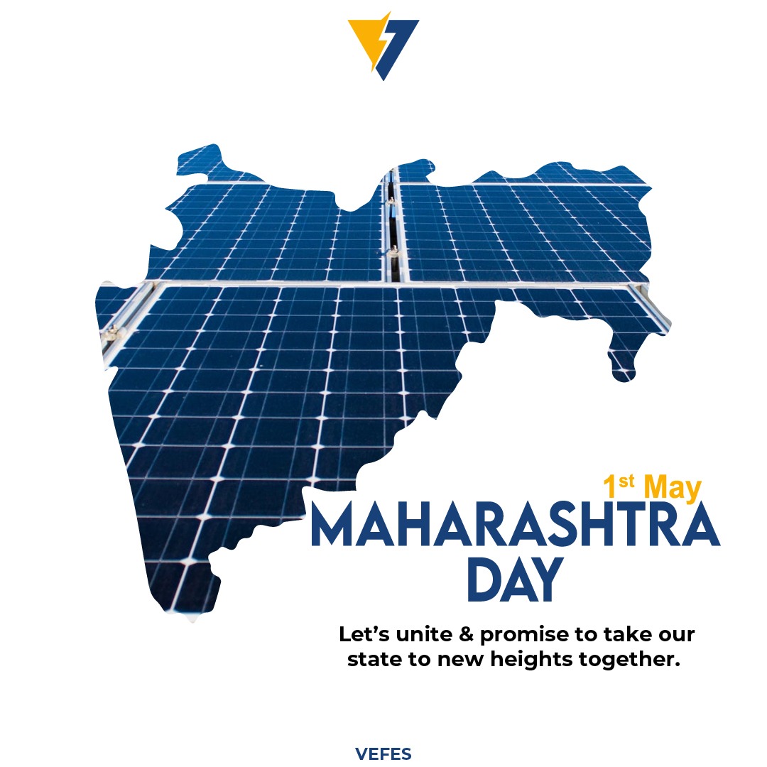 vefes_'s tweet photo. On this occasion, let's renew our commitment to building a better Maharashtra, where every citizen can live a life of dignity, opportunity, and prosperity.
.
.
.
#vefes #team #maharashtra #maharashtraday #2023 #maharashtradin #solarenergy #renewable #sustainability https://t.co/H4wBPindSq