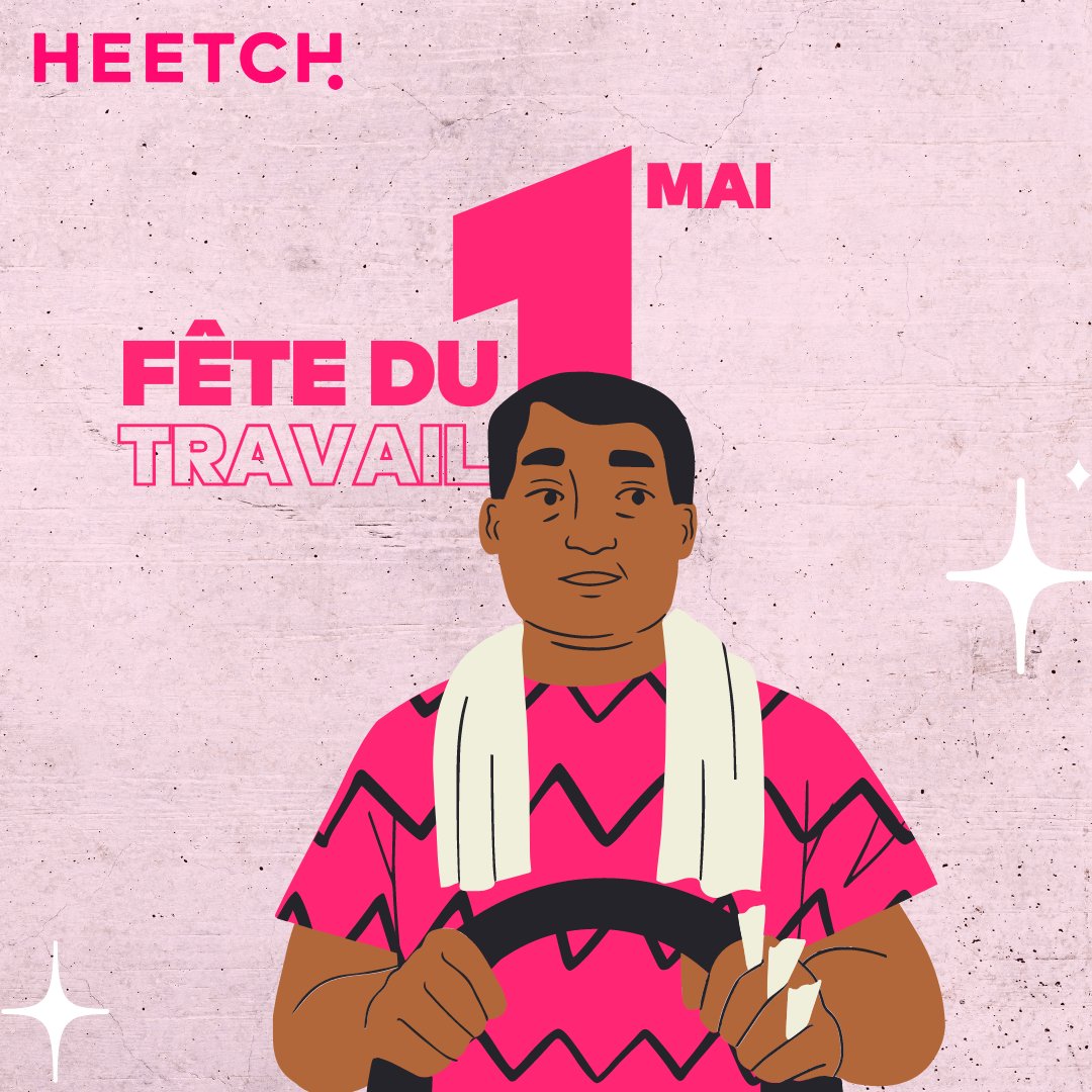 Nous vous souhaitons une bonne fête du travail 💼
💯 Profitons de ce 1er mai pour honorer ces métiers si important du transport, ceux qui nous permettent d'être au travail, en famille, en soirée, disponible tous les jours, même les jours fériés !
MERCI🙏
#heetchmali #1erMai2023