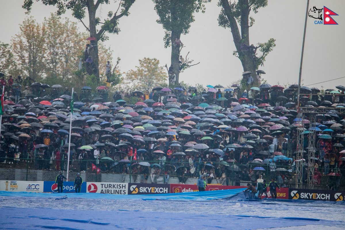 Thank you to our amazing supporters for always being there for us, rain or shine! Your unconditional love and resilience toward our team mean everything to us. Our cricket would not be possible without you. Jai Nepal! 🙏🏼🇳🇵
#NEPvUAE | #ACCPremierCup |  #RoadToAsiaCup | #weCAN