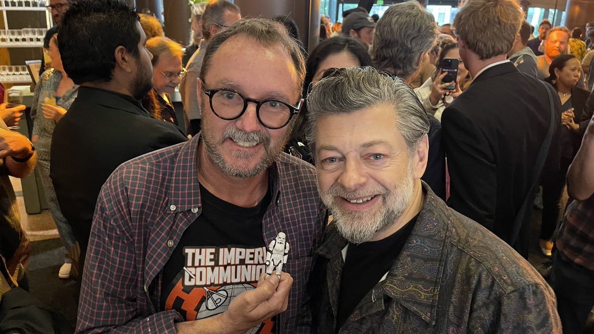 #StarWars #Andor #AndySerkis #CassianAndor #RebelAlliance #Gollum #LordoftheRings #LOTR #PlanetoftheApes #BlackPanther #Screening #photooftheday #OnLocationTrooper #KinoLoy #TheForceAwakens #TheLastJedi #Snoke 

Got to chat with @andyserkis at an Andor screening!