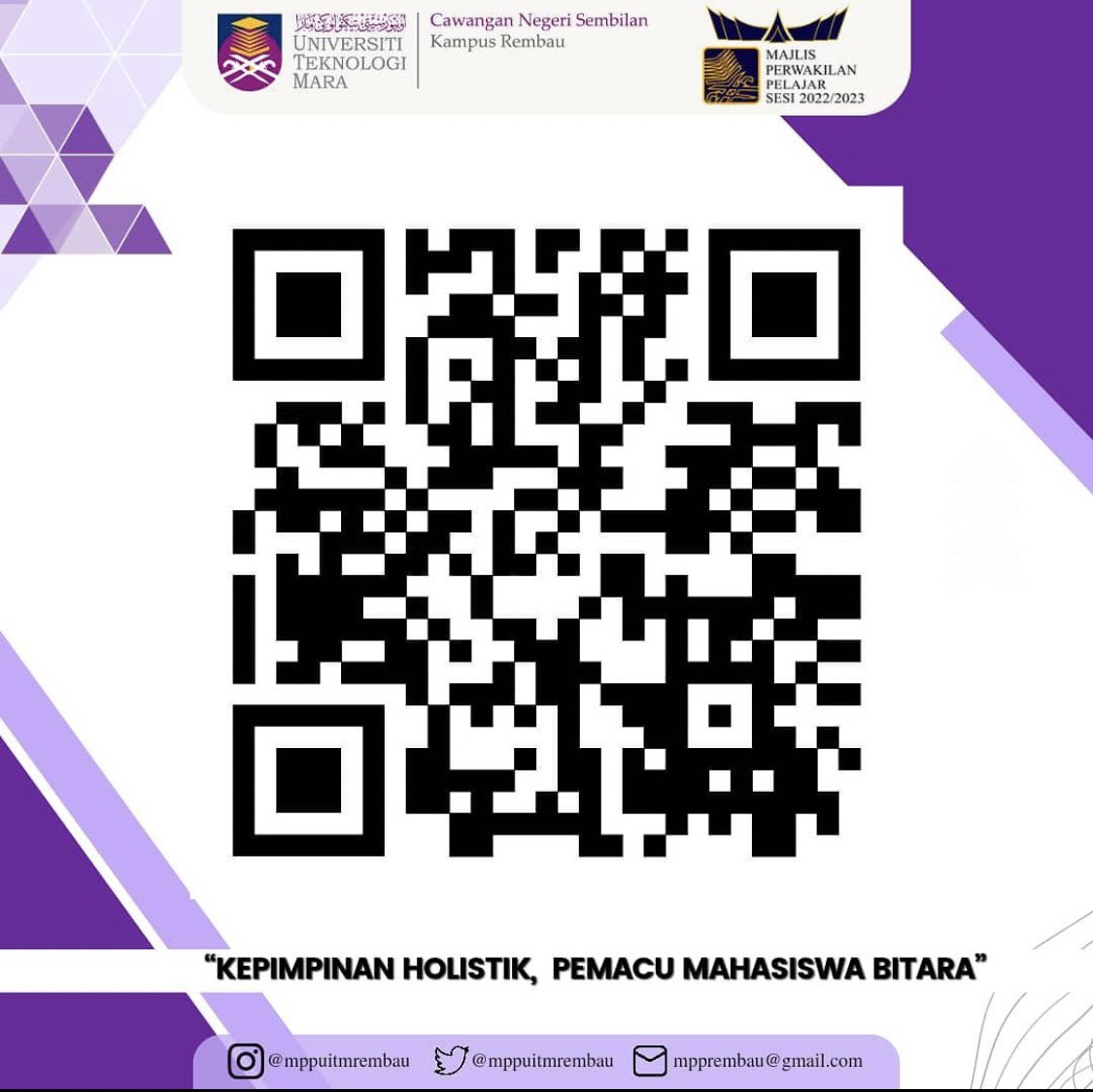 MPPUiTMREMBAU_'s tweet photo. Assalamualaikum wbt,
Salam Sejahtera,
Salam UiTM DiHatiku,
Salam Malaysia MADANI.

ISNIN | 1 MEI 2023 | AKADEMIK

PEMAKLUMAN DAN TINJAUAN PELAJAR YANG BELUM MEMOHON RAYUAN PEMBATALAN GUGUR TARAF (RPGT) https://t.co/PTyzheet1S