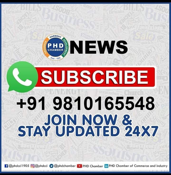 phdchamber's tweet image. 𝗝𝗼𝗶𝗻 𝗣𝗛𝗗 𝗡𝗲𝘄𝘀 - 𝗜𝗻𝗱𝗶𝗮'𝘀 𝗙𝗶𝗿𝘀𝘁 𝗪𝗵𝗮𝘁𝘀𝗮𝗽𝗽 𝗡𝗲𝘄𝘀 𝗖𝗵𝗮𝗻𝗻𝗲𝗹. Subscribe to the PHD Chamber News Whatsapp Group +𝟵𝟭𝟵𝟴𝟭𝟬𝟭𝟲𝟱𝟱𝟰𝟴 for 24x7 industry updates.

#phdcci #phdchamber #industryNews #NewschannelPHDCCI