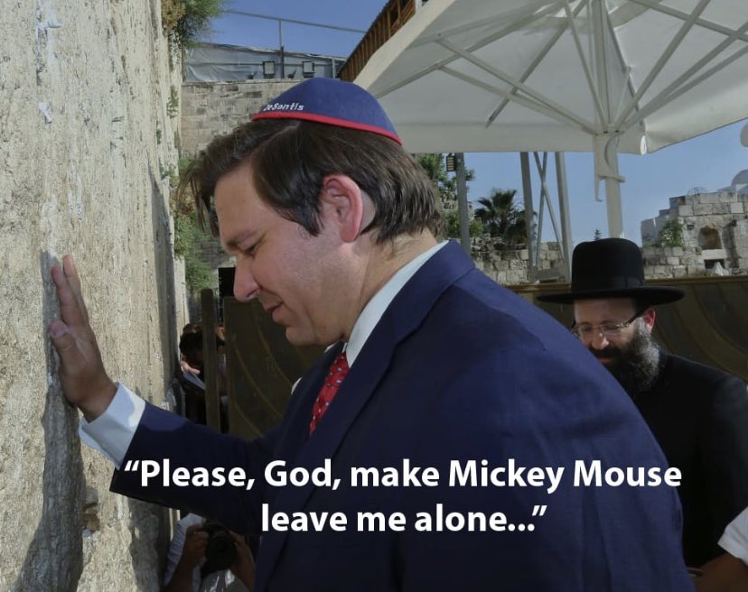 I feel like he should be wearing Mickey ears