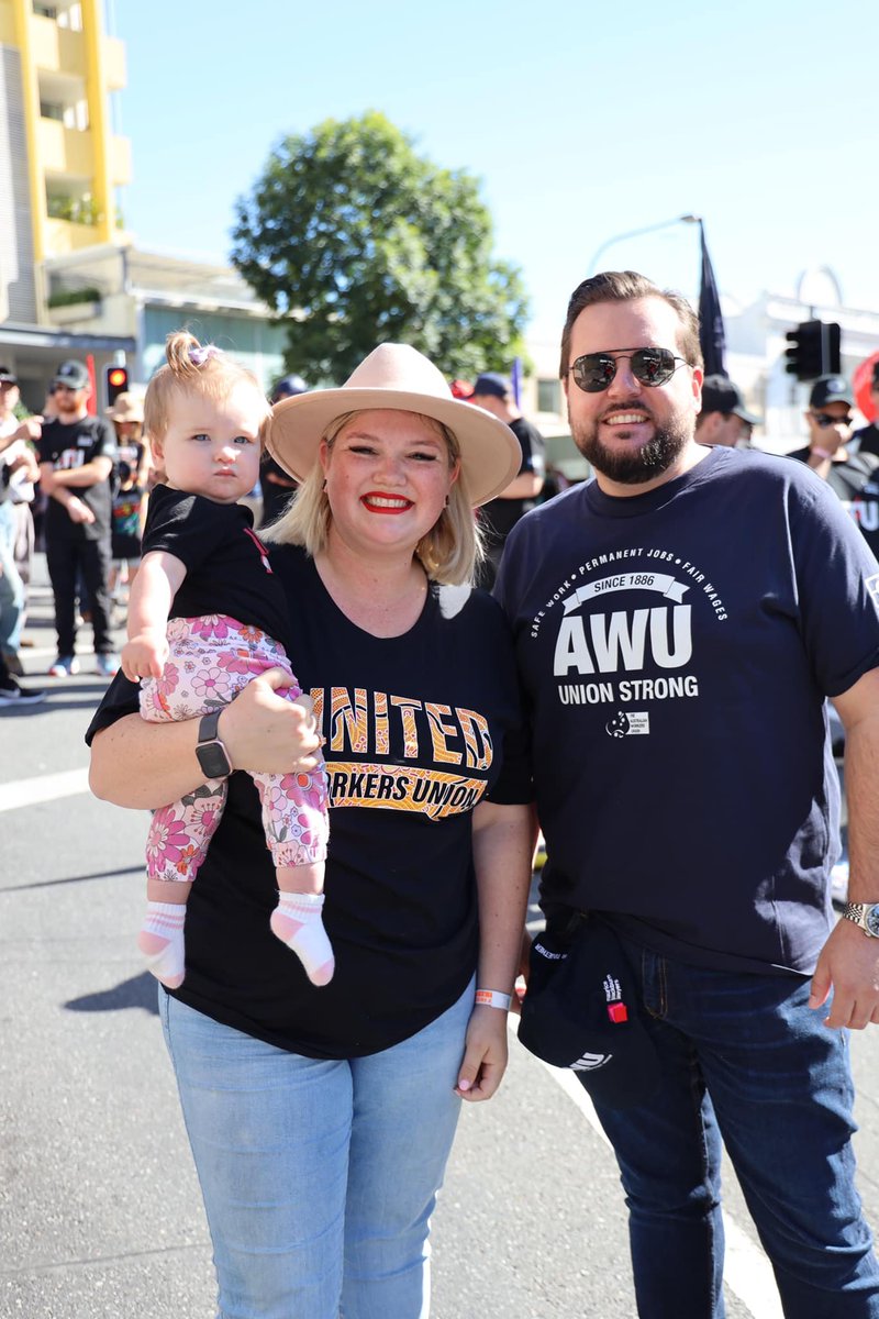 CrJaredCassidy's tweet photo. Another inspiring Labour Day march in Brisbane, walking shoulder to shoulder with the mighty union movement. https://t.co/MPcB3AzRfC