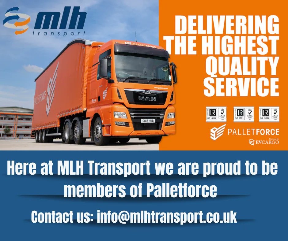 We are proud to be members of Palletforce! Do you work for a business that sends out pallets? Get in contact with us for a quote today: info@mlhtransport.co.uk #mlh #mlhtransport #transport #familybusiness #palletforce