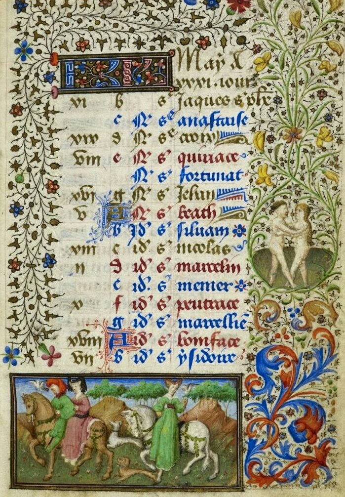 ClerkofOxford's tweet photo. It's May Day, the beginning of the month which in medieval literature is the most magical time of the year - a season for love, fairies, and marvellous dreams https://t.co/0jkjHjJkXd

'When miri and hot is the day,
And oway beth winter schours,
And everi feld is ful of flours...' https://t.co/XaKVkWMboz