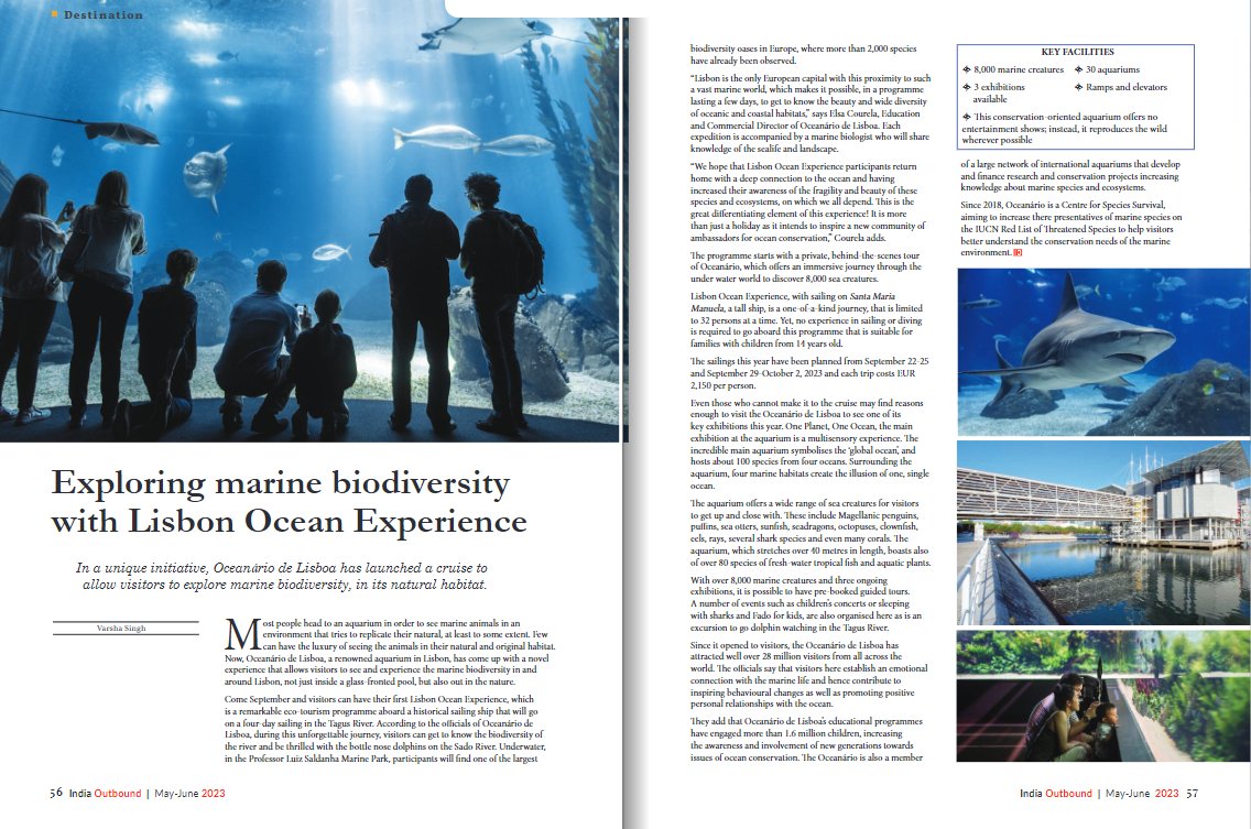 Oceanário de Lisboa 🐟the world's largest nature aquarium 💙conservational, educational initiatives and experiences 🌊⚓️- find out more @indiaoutbound