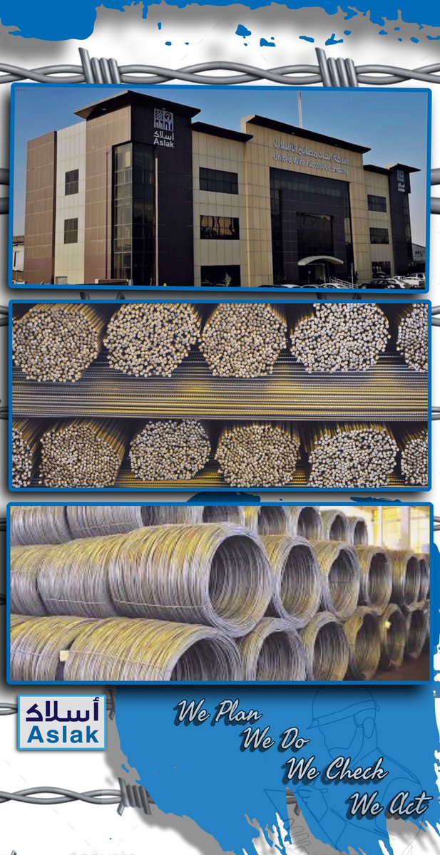ASLAK_1301's tweet photo. Because #QUALITY is our priority👍🏻, and this is what earns our products a reputable reputation in the market 👥.
We Plan ✍️🏻
We Do 👨🏻💼
We Check ☑️
We Act 🔧
visit our website : https://t.co/vRtj1u18By
#ASLAK
#United_wires_factories
#saudimade https://t.co/D9MZfNbR45