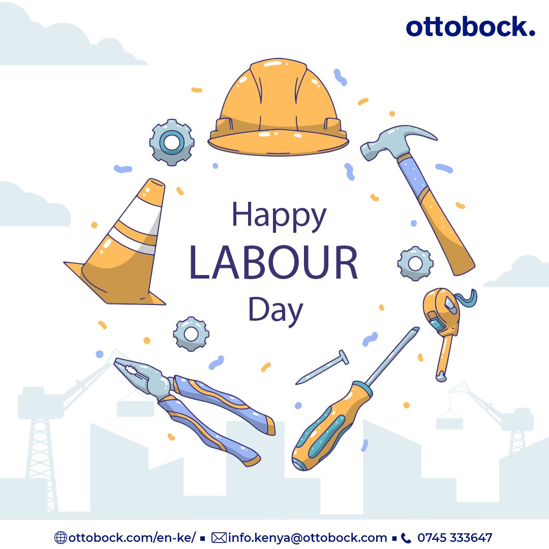 Happy Labor Day. Today we honor the works and contributions of all the hardworking laborers to the development of our country. We celebrate you and everything that you do! #OttobockKenya #WeEmpowerPeople #laborday