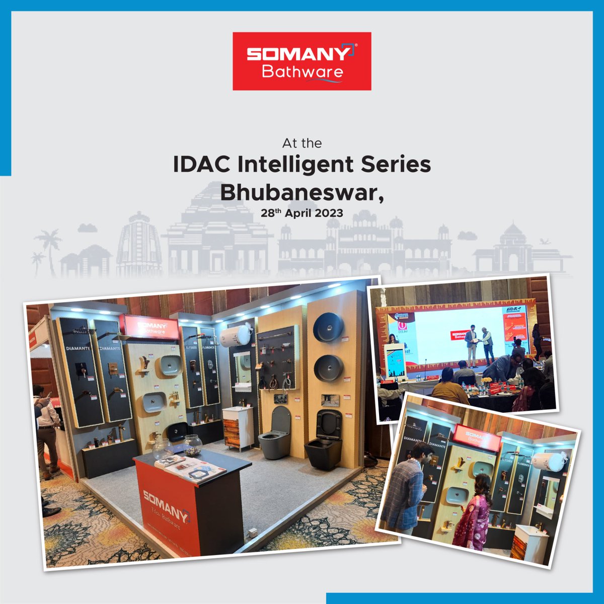 Glimpses of Somany Bathware at IDAC Intelligent Series-2023, Bhubaneswar. 

We are excited to see you in Jaipur on July 28th.

#idacexpo #exhibition #expo #constructionexpo #Bhubaneswar #SomanyBathware #LargestTileCollection