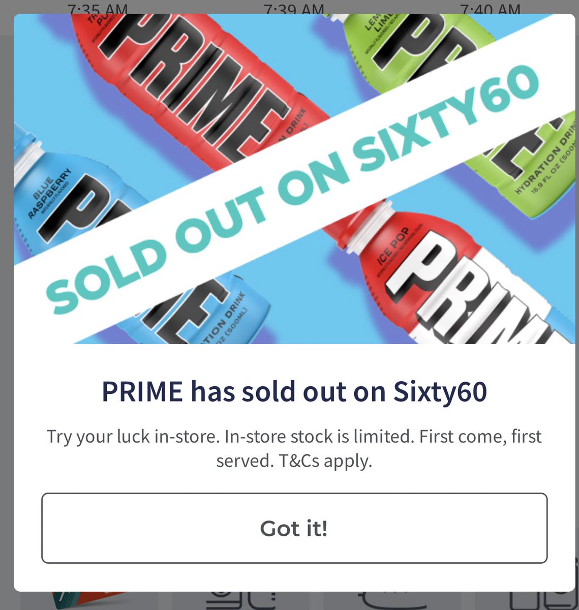 MiNeM's tweet photo. Damn that was quick… #checkersxprime #prime #drinkprimewithcheckers
#madness #primeSA https://t.co/cBRYTmqaEG