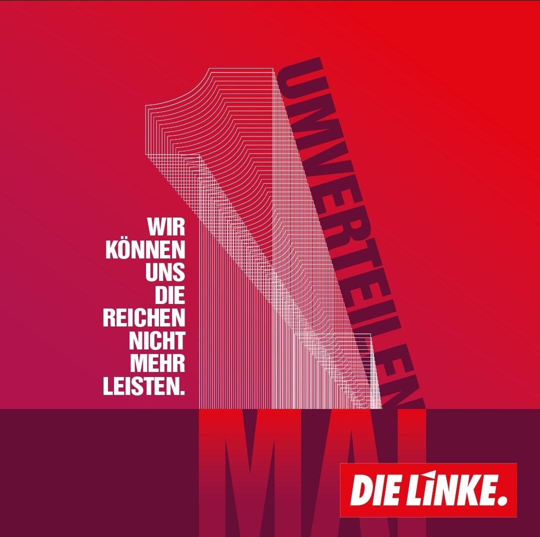 #Umverteilung heißt das Gebot der Stunde! 
Allen Menschen einen erfolgreichen internationalen Arbeiter*Innenkampftag zum 1. Mai!