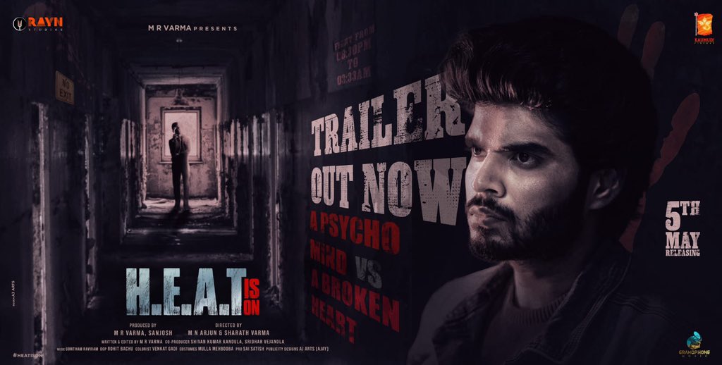 TrackTwood's tweet photo. Theatrical trailer of #Heat *ing @vardhangurralaa is out

https://t.co/rnO4RAVOjG

#SnehaKhushi
#MRVarma @Actorsanjosh
#MNArjun  #SharathVarma
#GauthamRaviram
#RohitBachu
#RaynStudios  #KaumudiCinemas
@MusicGramophone
#HeatInCinemasOnMay5
@PROSaiSatish https://t.co/5jNZaVr9Pw