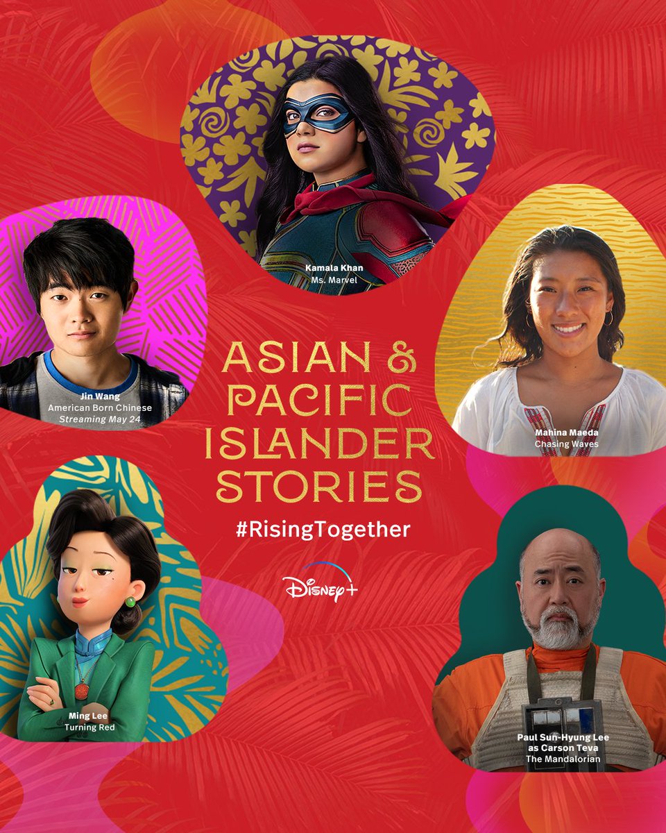 This Asian American Pacific Islander Heritage Month, we’re #RisingTogether to celebrate the voices of the diverse API community on #DisneyPlus. (1/2)
