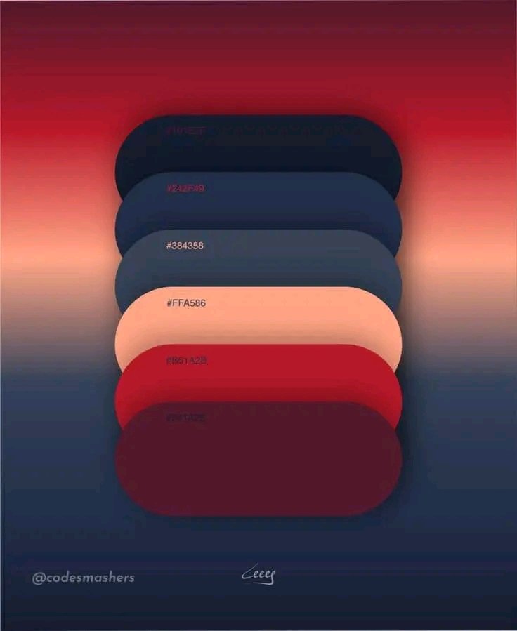 AndyDesign5's tweet photo. Attractive Color Palettes 🌸 https://t.co/lv8zkDAOws