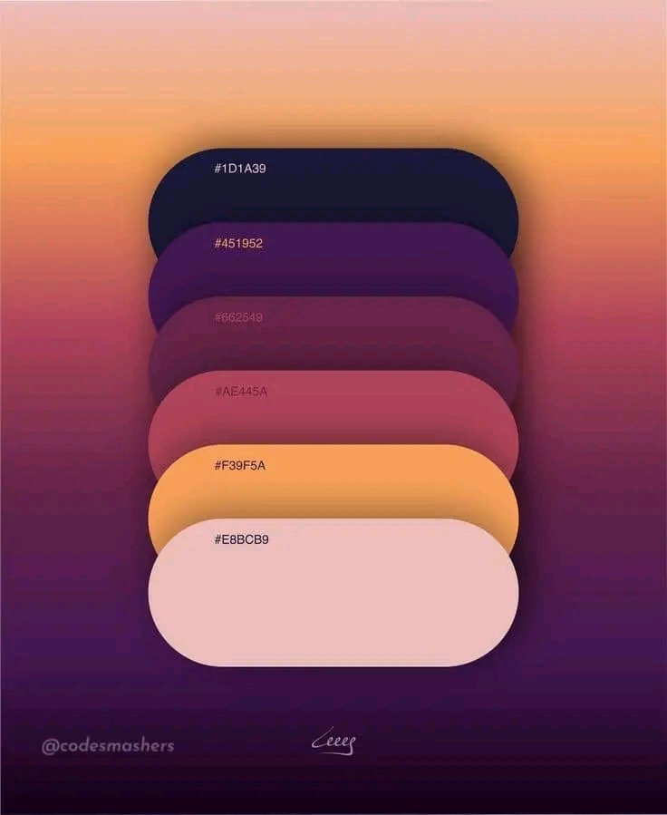 AndyDesign5's tweet photo. Attractive Color Palettes 🌸 https://t.co/lv8zkDAOws