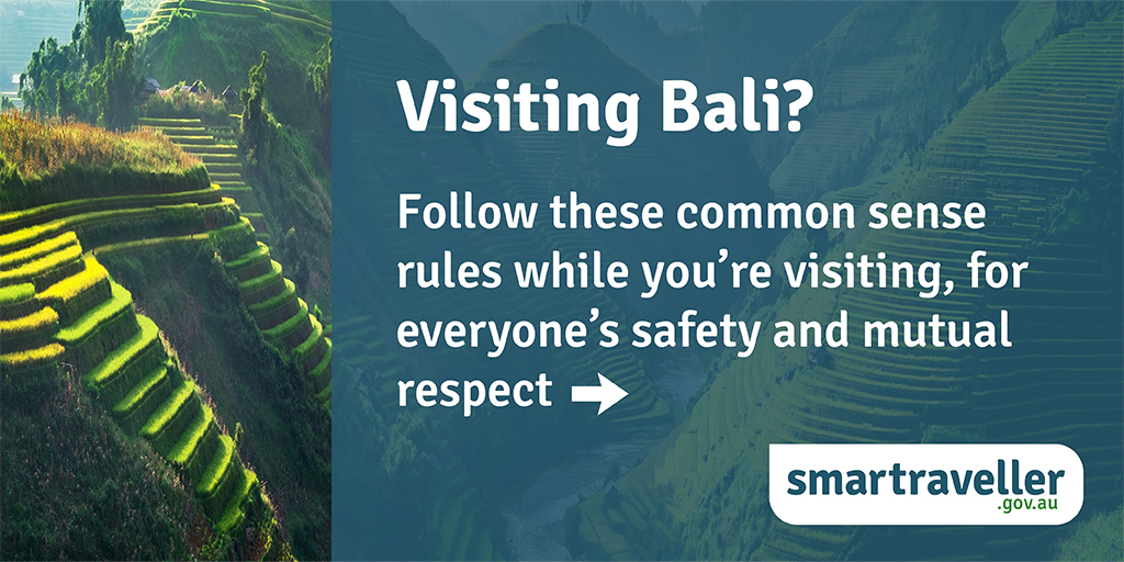 KonJenBali's tweet photo. Visiting Bali? Follow these common sense rules while you’re here, for everyone’s safety and mutual respect. https://t.co/Hkf0GRXY4U