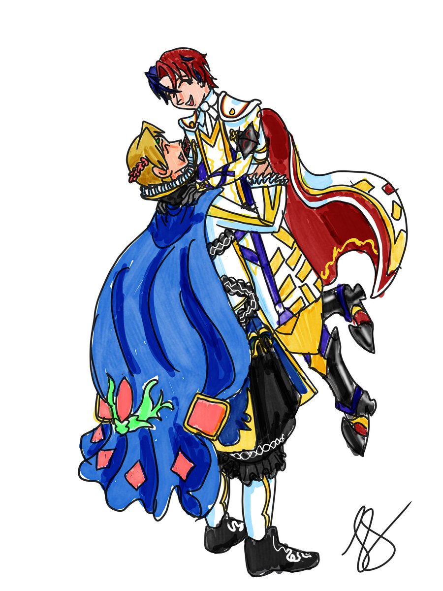 JSprocketCreat1's tweet photo. Rough but colored M!Alear x Alfred!
#FireEmblemEngage #fe17 #Alflear #AlearxAlfred https://t.co/FzQFZGll4C