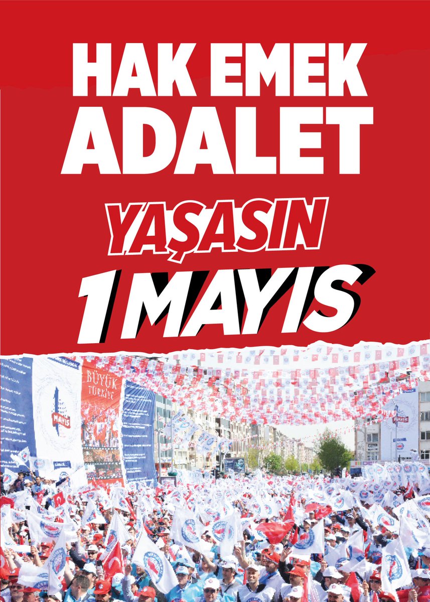 Hak, Emek, Adalet
Yaşasın 1 Mayıs

 #YaşasınMemurSen #1Mayıs