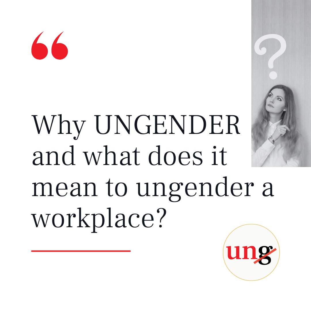PallaviPareek's tweet photo. As an organization, we at @ungender_in  are often asked about the meaning behind our name and what it means to ungender a workplace. It's usually one of the first questions we receive when introducing ourselves. https://t.co/9nZF6jr4TT