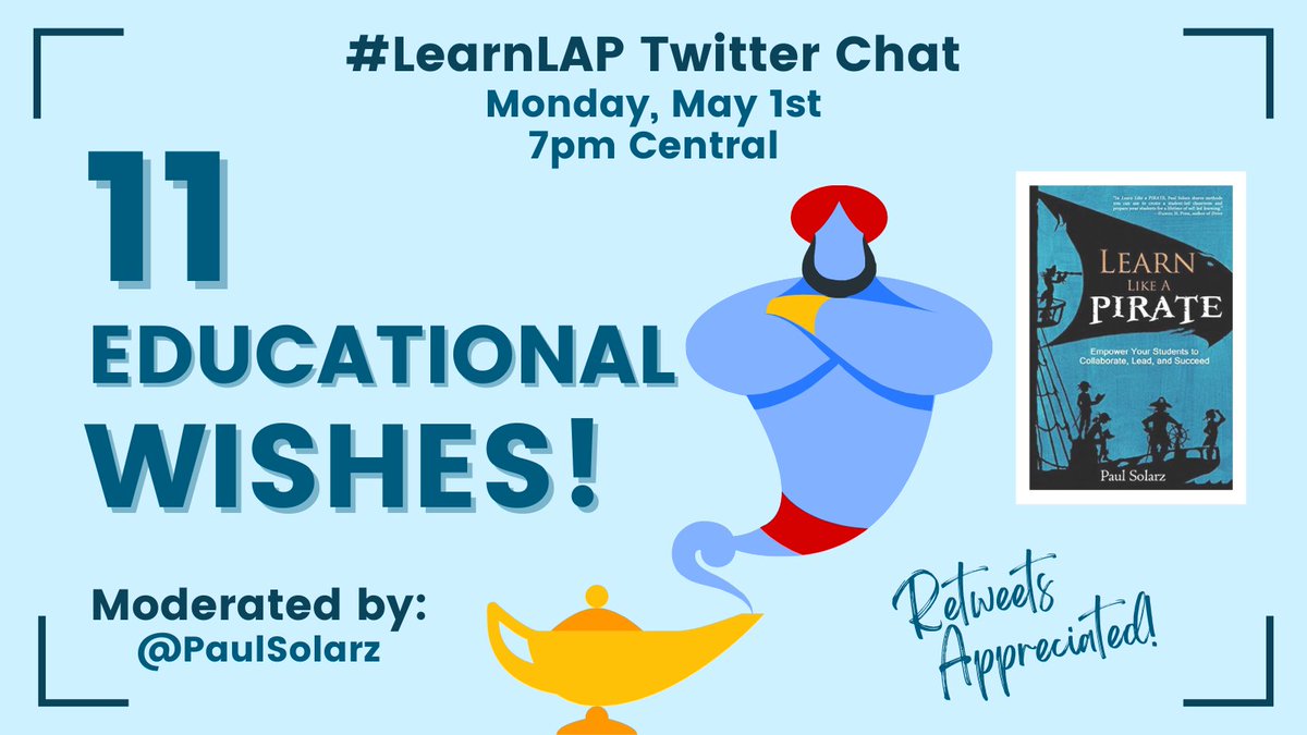 Please join me TONIGHT at 7pm Central for #LearnLAP!

#txeduchat #UKedchat #waledchat #rethink_learning #CelebratED #122edchat #tnedchat #1stchat #21stedchat #2ndaryela #2ndchat #3rdchat #4ocf #4thchat #5thchat #6thchat #7thchat #caedchat #CatholicEdChat #colchat #cpchat #edchat