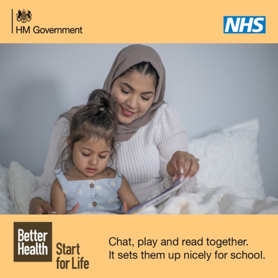 0to19Torbay's tweet image. Reading together is great, and it gives your child's brain a boost, helping them get ready for school. 

Here’s how to fit reading into your day: nhs.uk/start4life/cha…
#ChatPlayRead