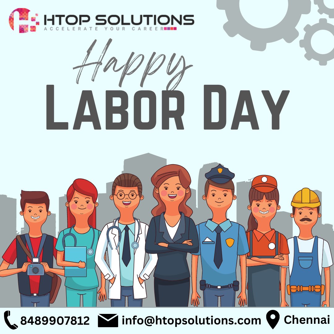 htop_online's tweet image. Wishing you a happy Labour day 🧑💼 !!!Labour Day is an annual holiday to celebrate the achievements of workers. Contact us at 8489907812#javatraininginChennai #Javafullstacktraininginchennai #pythontrainingchennai #pythonclassesinchennai #devopstrainingcenterinChennai #Angular
