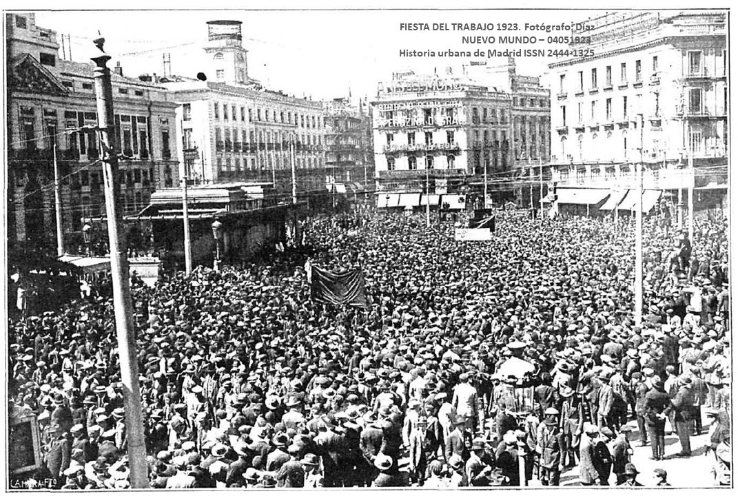 ¡𝗙𝗲𝗹𝗶𝘇 𝗗𝗶́𝗮 𝗱𝗲𝗹 𝗧𝗿𝗮𝗯𝗮𝗷𝗼!
Manifestación del 1º de Mayo de 1923.
Recorrido: Plaza de Isabel II, Arenal, Puerta del Sol, Alcalá, Recoletos, La Castellana, hasta el monumento a Castelar.
#DiaDelTrabajador #DiaInternacionalDelTrabajo #CienAñosAtras