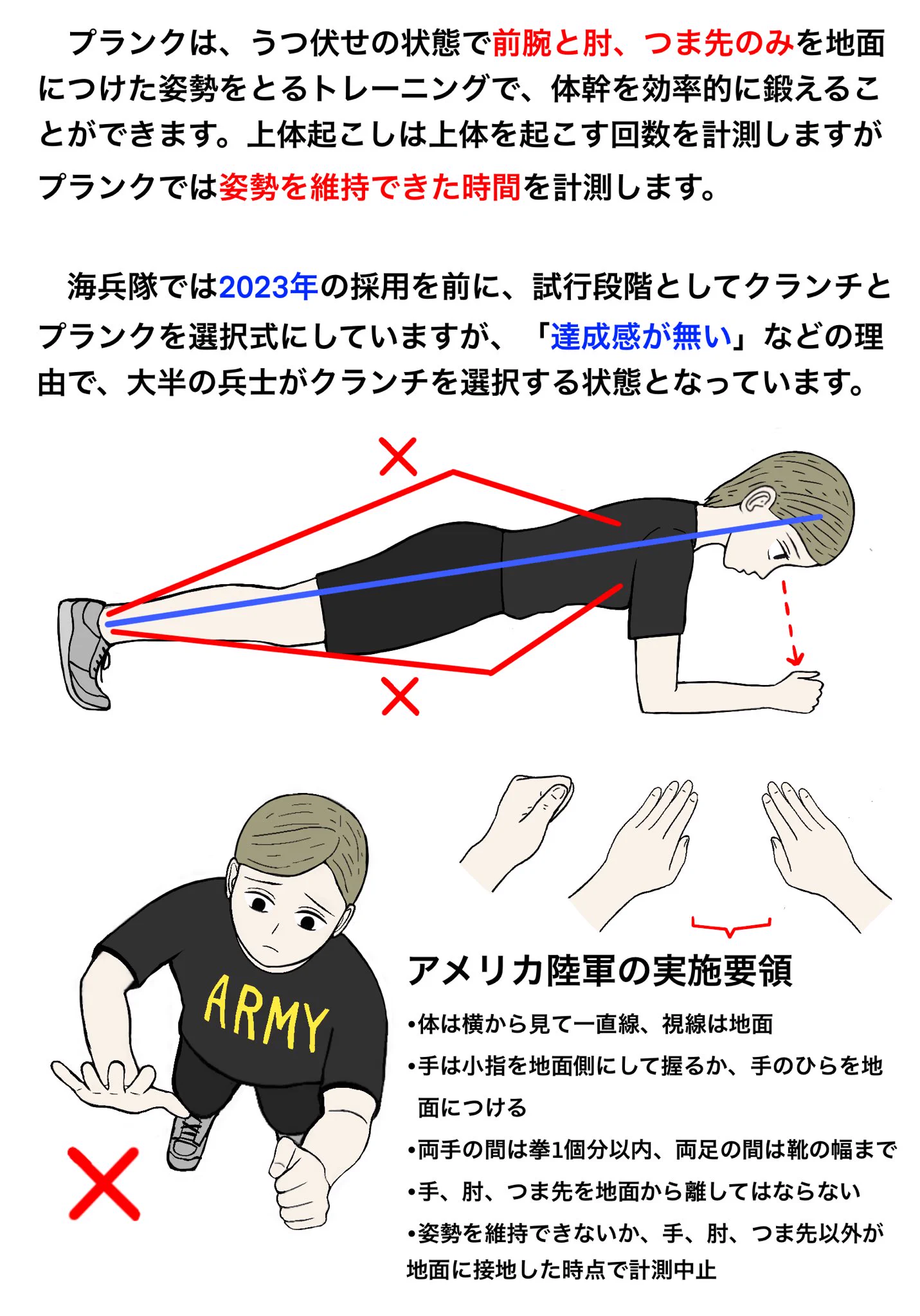 シンプルだけどキツい！これがプランクの実態‼