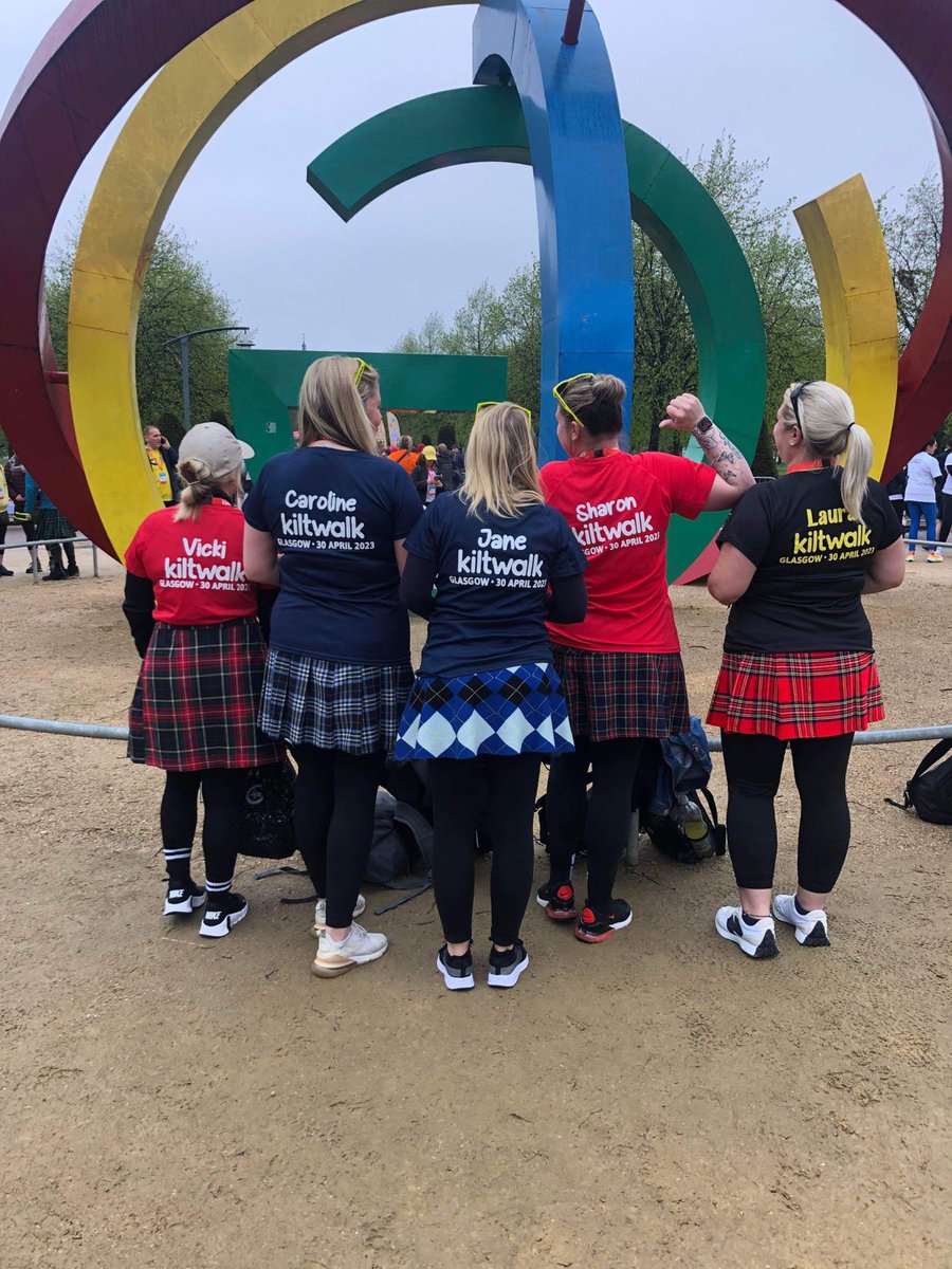 Team Cathkin took on the Glasgow Kiltwalk yesterday to raise funds for our children 👏🏻. It was a tough day but we got through it together as a team and completed just under 23 miles🥰 #cathkinfamily #Kiltwalk2023 @SLCEarlyLearn