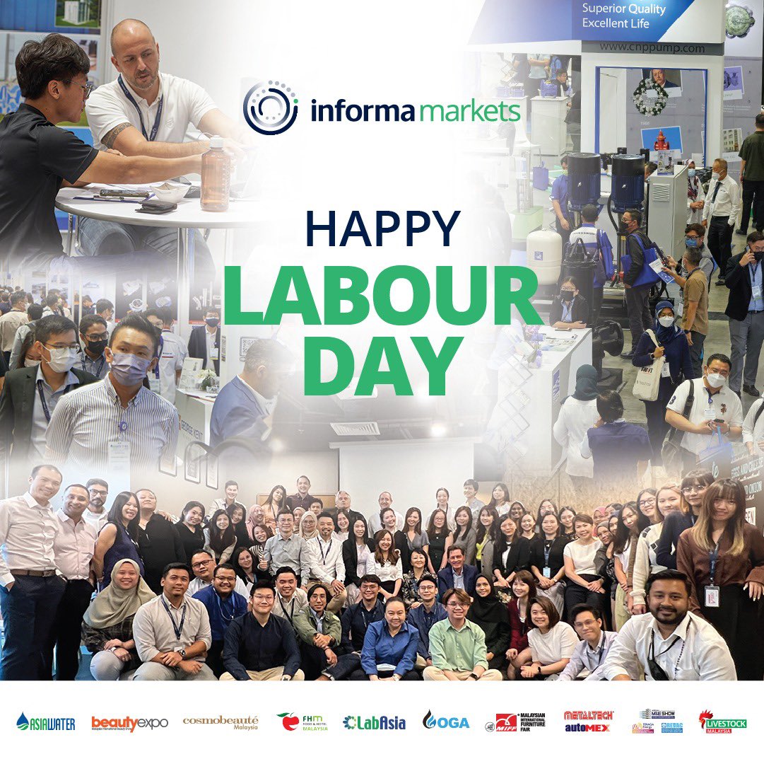 OGA_Series's tweet photo. Happy Labour Day!

Sending appreciation to all our colleagues at Informa Markets and those who make our success possible.

Visit https://t.co/9zXU6or5jM or email oga-my@informa.com for more info.

Best regards,
Oil &amp; Gas Asia (OGA)

#labourday2023 #OGA2023 https://t.co/1EkeXTkiAi
