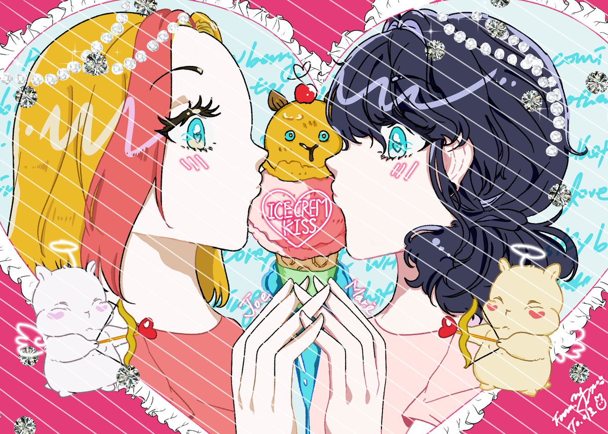 ICE CREAM KISS

연교 조이마리(To. <a href="/11ron___/">이로</a> (이로님)
이로님께 드린 원본은 빗금처리가 되어있지 않습니다 
연교 신청 먼저 해주셔서 감사합니다. 🍦