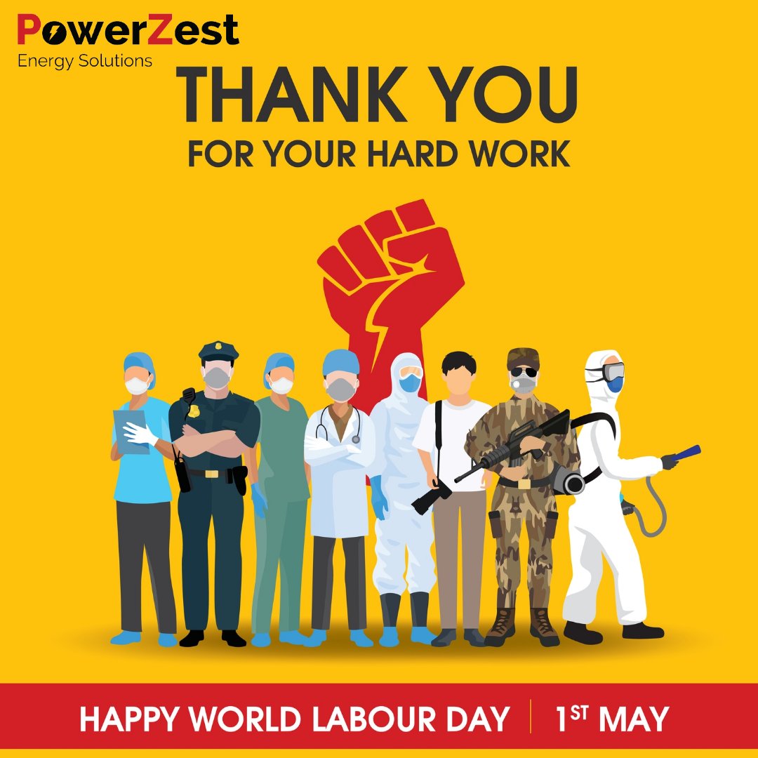 PowerZest's tweet photo. Powerzest wishes you all a very happy labour's day, especially to those working in the renewable energy sector. Let's continue to work for a clean and green future!
#LabourDay2023 #LabourDay #RenewableEnergy #cleanenergy https://t.co/YMwW0iFNAV