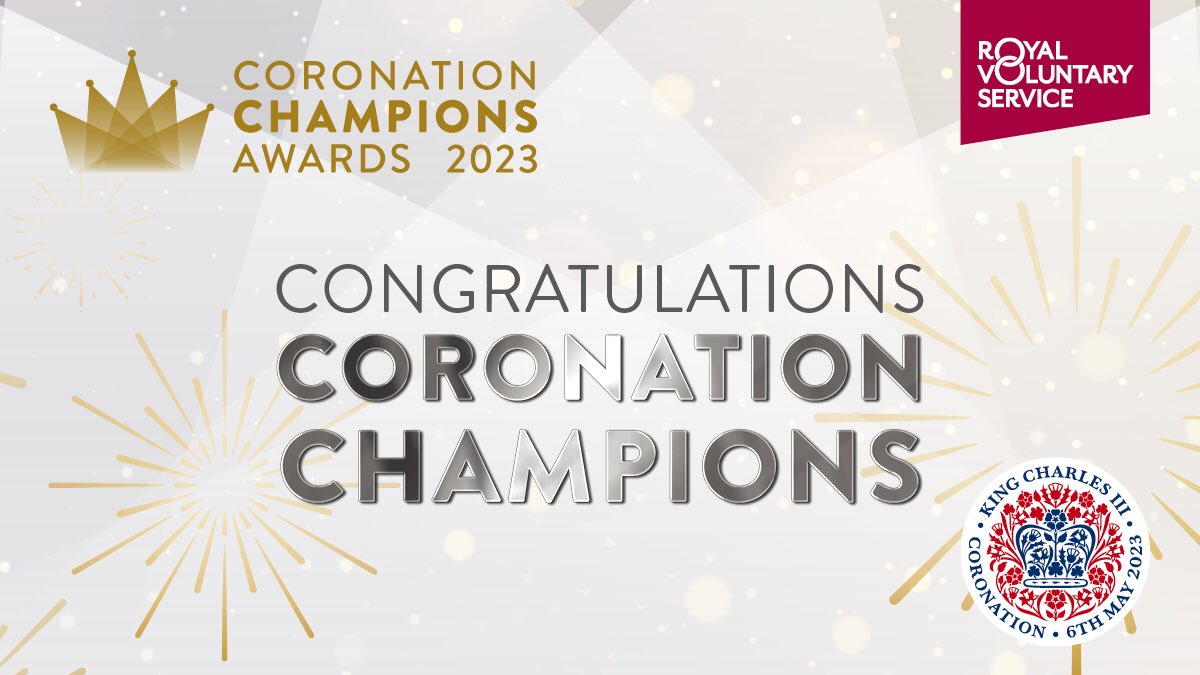 We are thrilled that 4 Staffordshire volunteers have been crowned Coronation Champions #CoronationChampionAwards Congratulations to Margaret Broadhurst of Burton, Enya Al-Khaldi and Clive Gibson both of Stafford and Gareth Hyde of Lichfield We are grateful for all that you do.