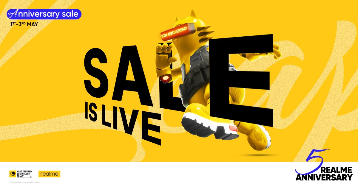Realme's 5th Anniversary Sale