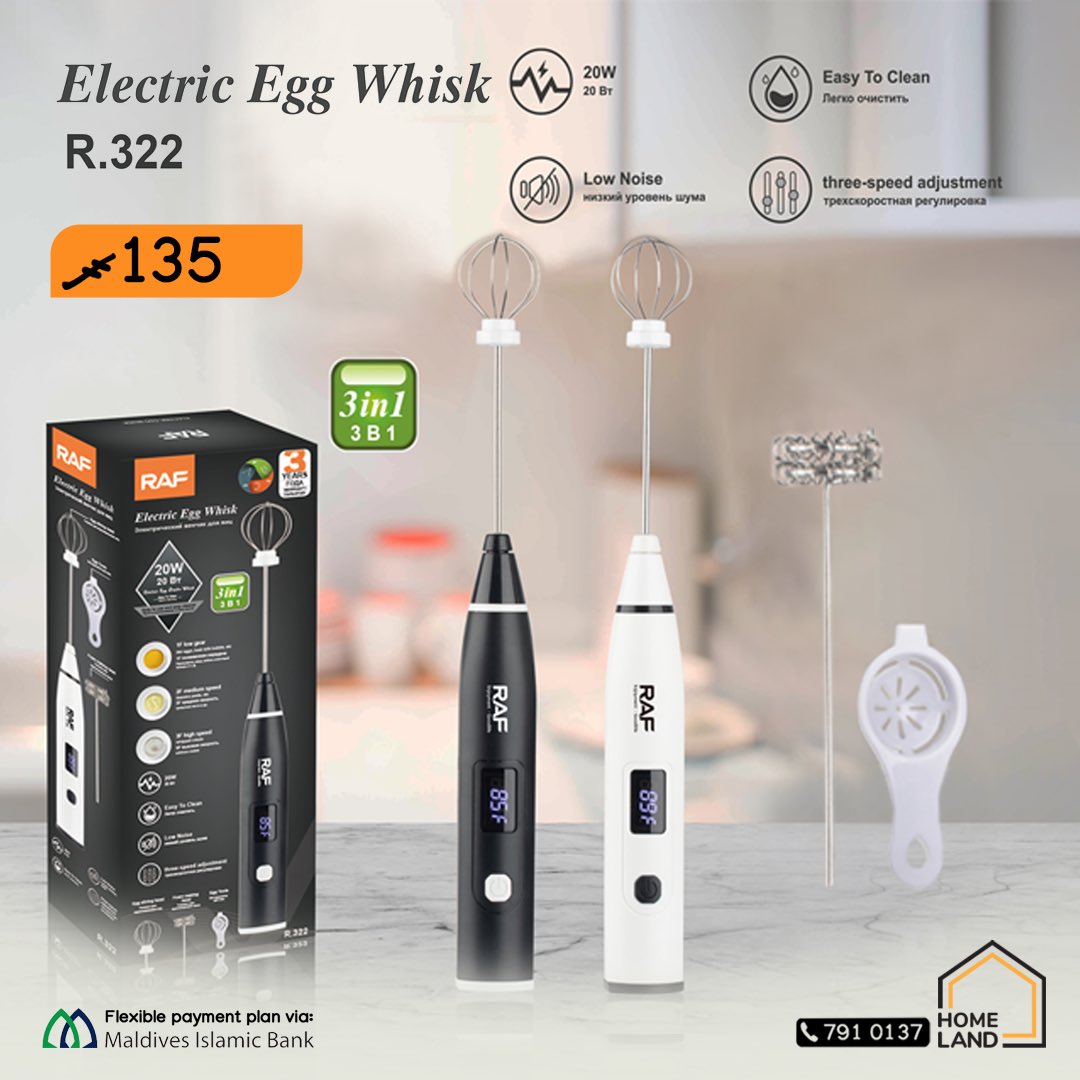 HomelandMv's tweet image. Restocked🔥🔥
RAF Electric Egg Whisk
RAF Hand Blender
RAF Hand Mixer
RAF Stand Mixer 

For Free Delivery viber us at 7910137
#RAF #handblender #handmixer #homelandmvand