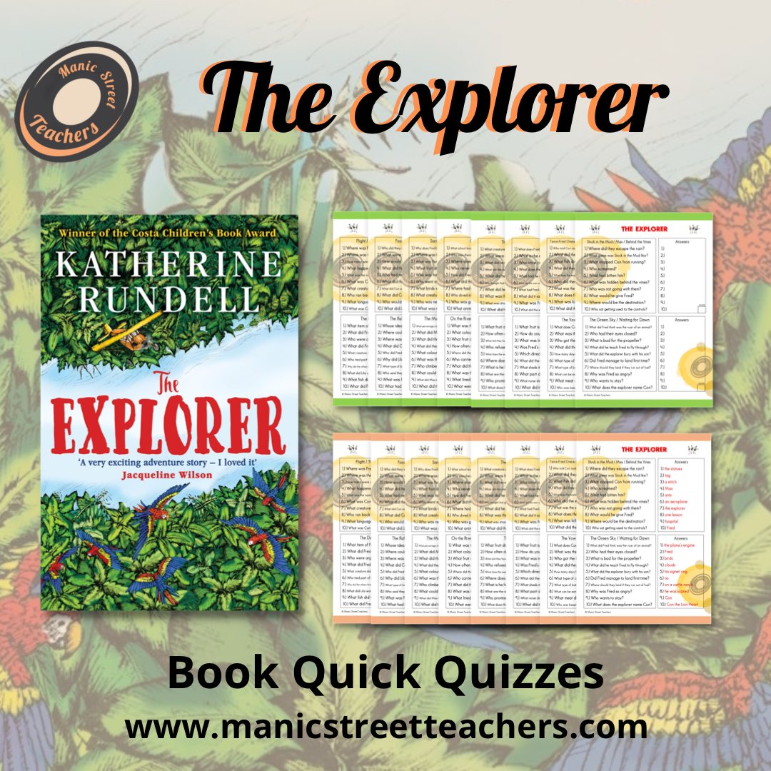 ManicStTeachers's tweet image. 🌴 THE EXPLORER - CPD 🌴
Studying this book? Check out this opportunity with Matt from Manic Street Teachers here: manicstreetteachers.com/cpd 😊👍