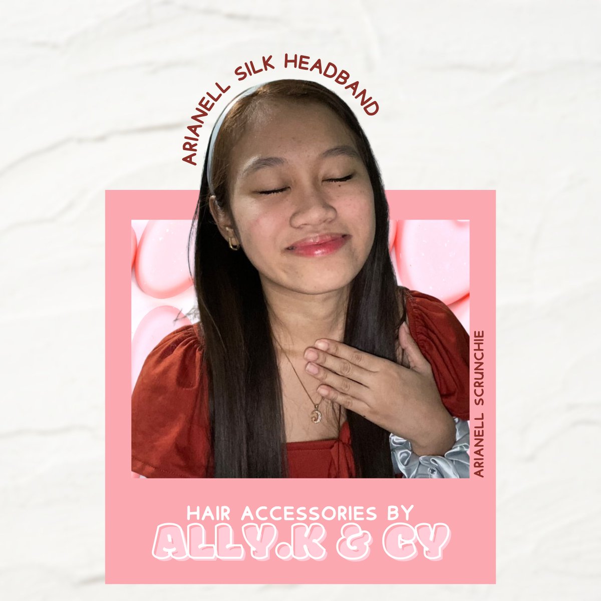 allykandcy's tweet photo. Level up your style by wearing Ally.K &amp; Cy Hair Accessories ✨💜✨

Here's Ms. Jhona, looking so fresh with our Arianell Silk Headband 💅

Do you want to experience being stylish anywhere you go? Visit our shop now!

✧ Shopee, Fb, Ig, Tiktok: ally.kandcy https://t.co/izLf4R1MFk