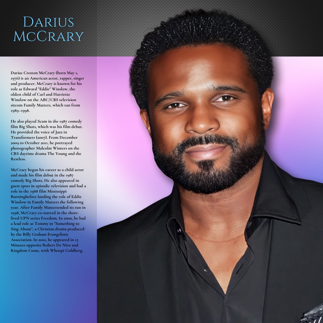 Happy birthday to Darius McCrary.  
 