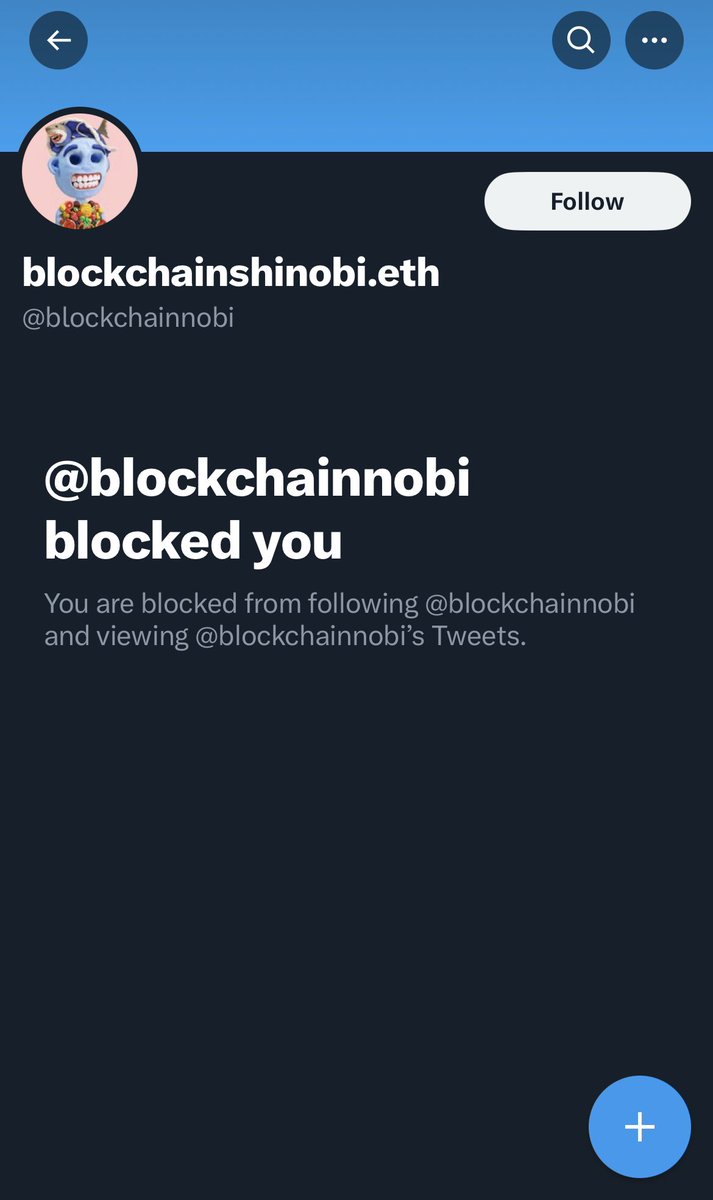 He blocked me for exposing him. Watch out for this guy. DO NOT trade with this clown 🤡 @blockchainnobi