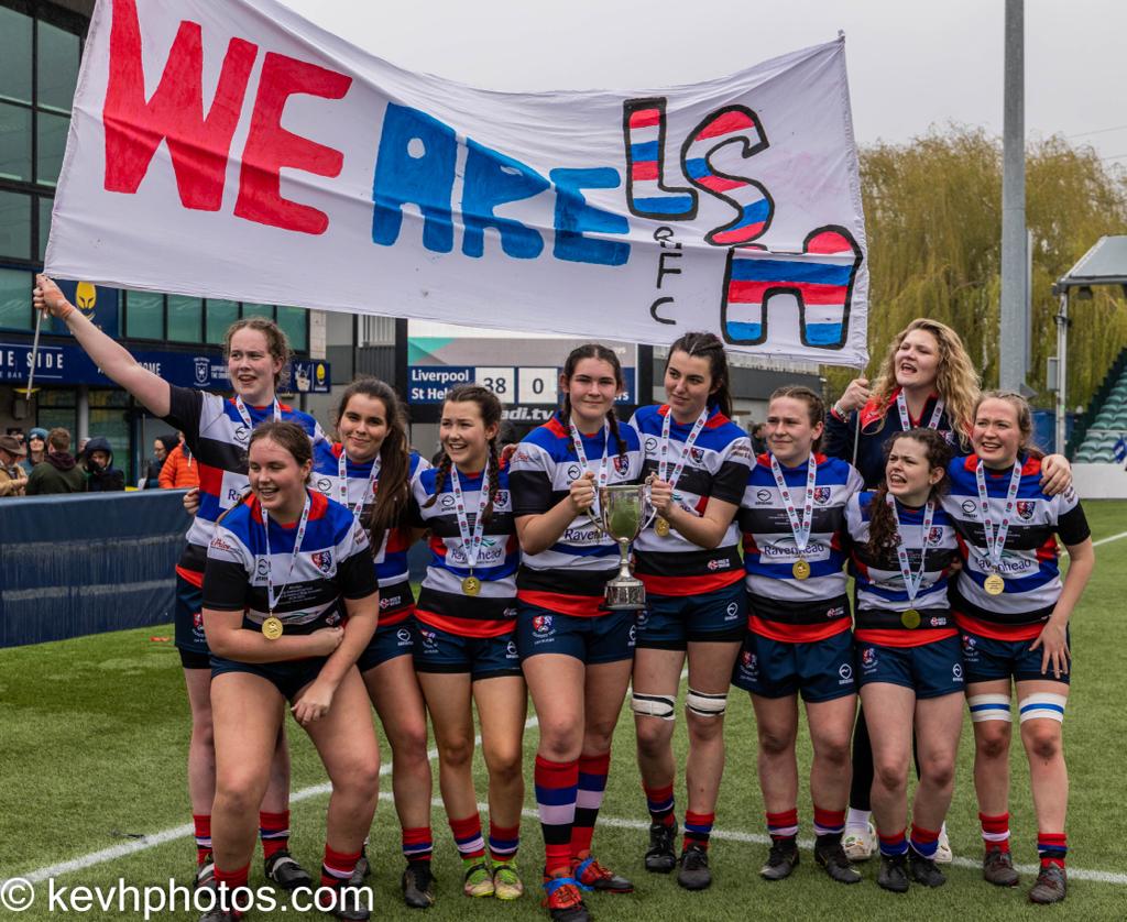 Different Code, union this time 😁under 18's National cup winners 2023, well done Meg and the team of Liverpool St Helens