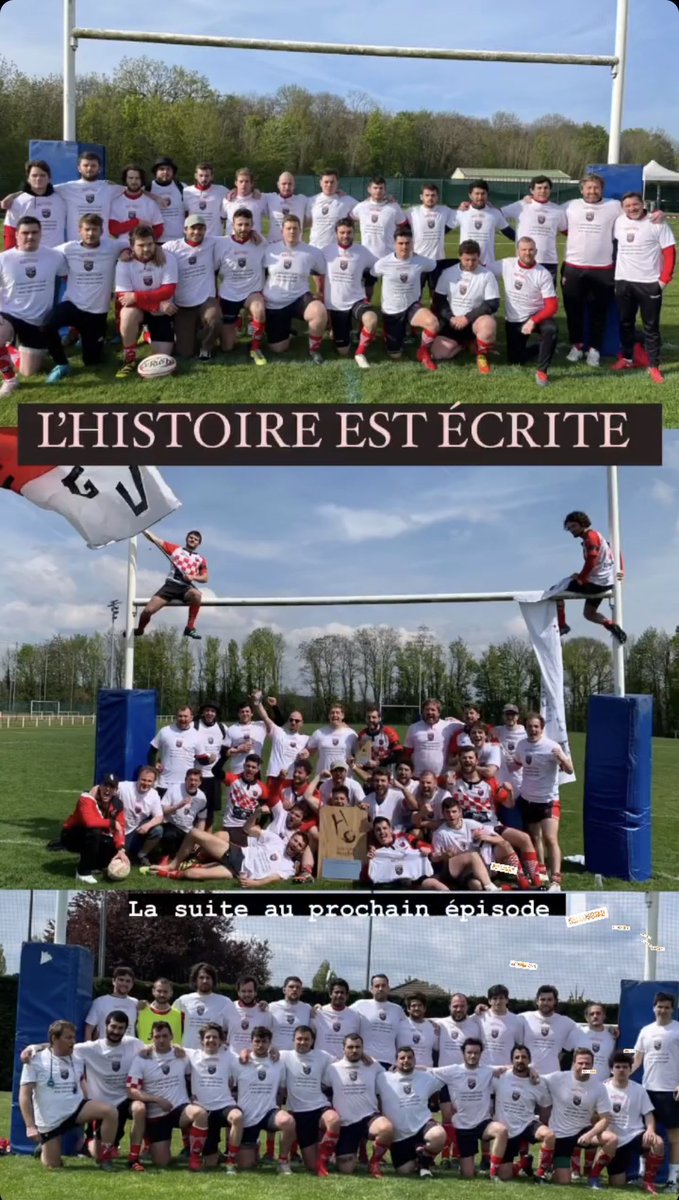 Quel Dimanche 🚂

🏆L’équipe réserve est championne <a href="/LIFRugby/">Ligue IDF Rugby</a> de Régionale 2 en battant Yerres aux prolongations

🤩L’équipe 1 est Vice Championne IDF Régionale 2 après un superbe match vs Dourdan. 

➡️Direction les championnats de France

<a href="/floriangrill/">Florian Grill</a> #rugby #amateur