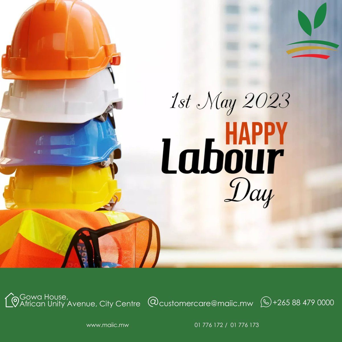maiic307's tweet photo. MAIIC salutes the hardworking individuals who strive to promote peace, stability and growth across the various sectors in our nation every day. Happy Labour Day!

#labourday
#labourday2023
#growwithmaiic
#buildwithmaiic
#developmentfinance https://t.co/cxwaQ1A45e