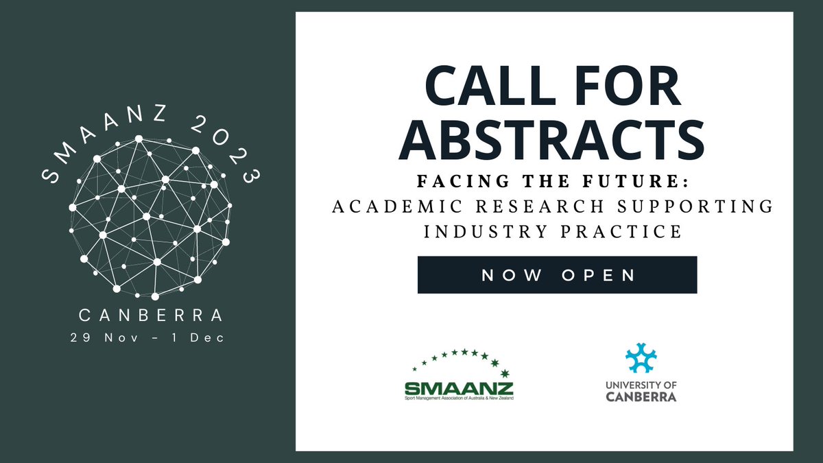 We invite you to submit an abstract and attend #SMAANZ2023 in Canberra, Nov 29– Dec 1, 2023.   The theme of the conference is “Face the Future - Academic Research Supporting Industry Practice”.
🖱️Further details: smaanz.org/news/smaanz-20…