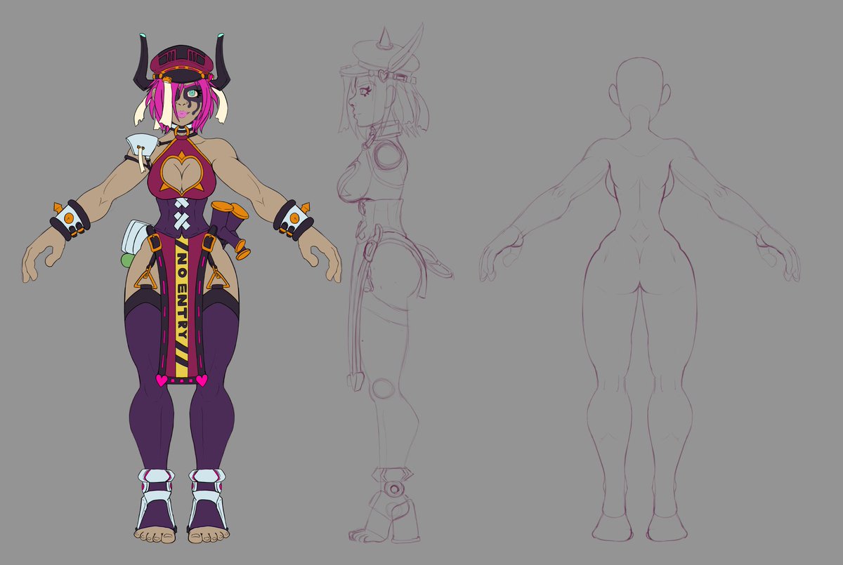 naughty_tarou's tweet photo. @pastakinesis A transfem prostitute medic working for a brothel-medical organization on a spaceport planetoid far into the future. When she hallucinates, reality alters around her, turning her into a hideous monster or creating monsters around her. https://t.co/2pGoZFKoK3
