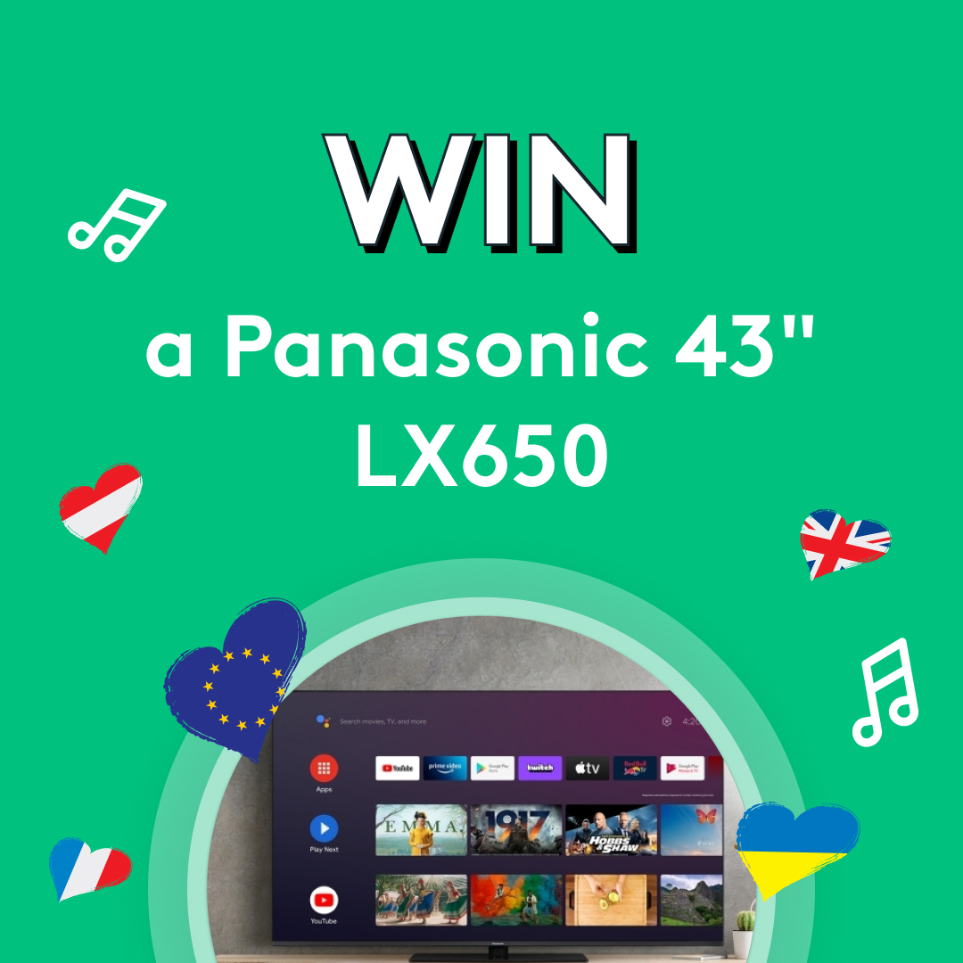 To celebrate Eurovision coming to the UK, we're giving you the chance to win a Panasonic 43"" LX650 LED 4K TV to watch it on! 🎶

To enter follow <a href="/vouchercodesuk/">VoucherCodes</a> and RT this tweet.

Entries close at 23:59pm on 7th May 2023, T&amp;Cs: vcuk.link/PanasonicTVCom…
Good luck ✨