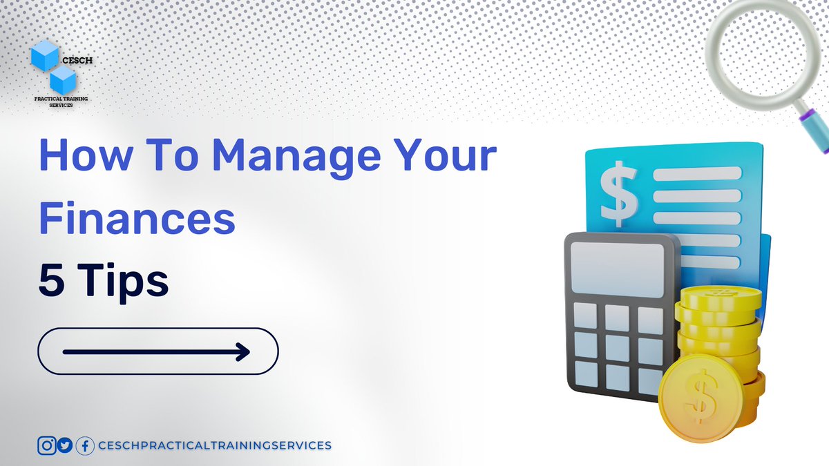 CESCHPTServices's tweet photo. 5 Tips on How To Manage Your Finances

Starting this month, make a decision on how to manage your finances effectively. 

Follow us this week to get these 5 tips!

No. 1: Create a Budget.

#managefinances #CESCH #finance https://t.co/TmtcwXfH3f