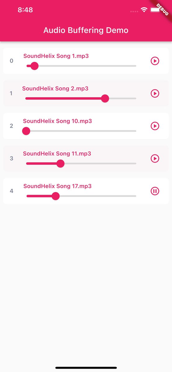 ebere_lucky's tweet image. This weekend I wrote a demo app showing how remote audio can be buffered in Flutter apps instead of downloading the entire audio content before playing.

github.com/Crazelu/audio_…
@FlutterLagos @nlycskn 
#flutterdev #flutter